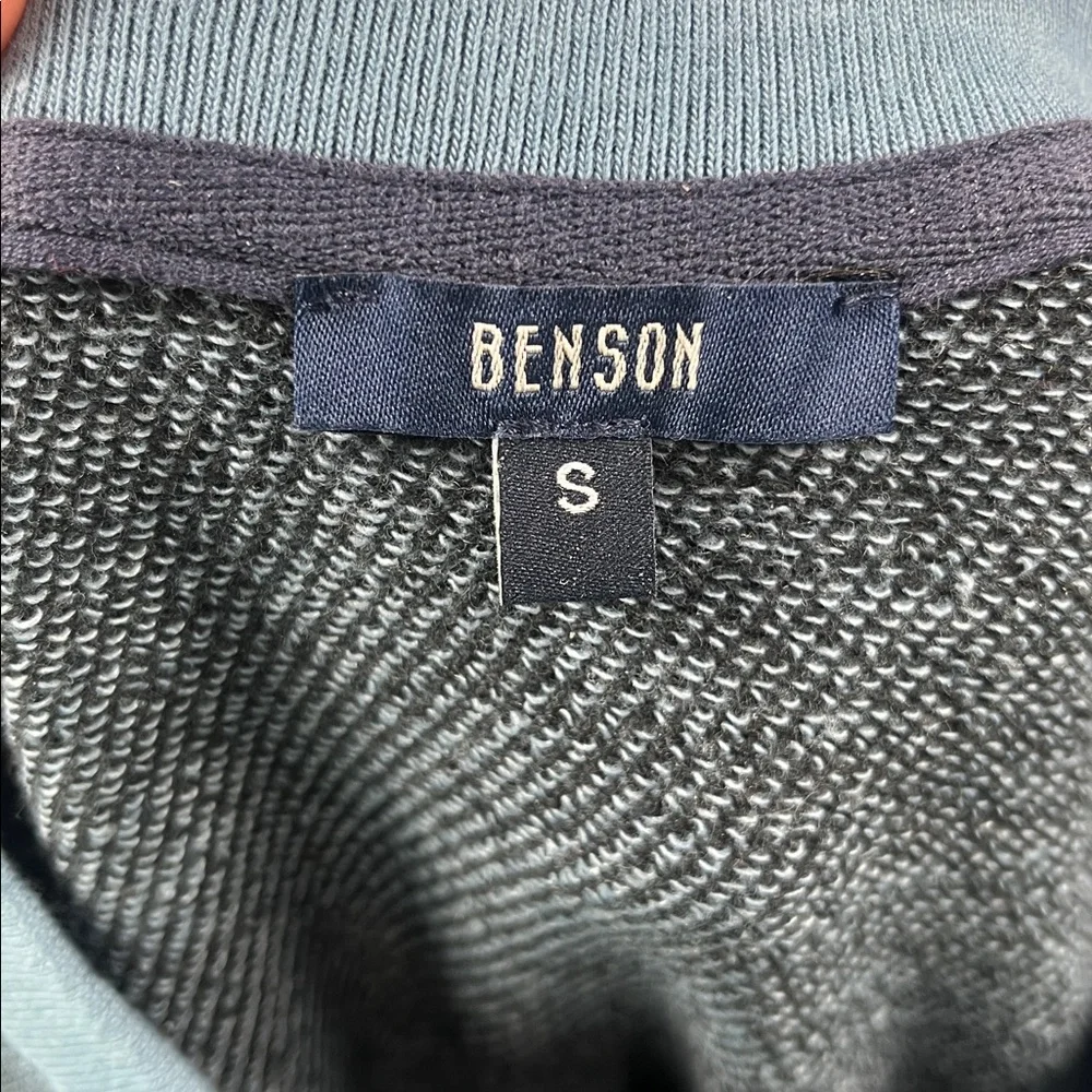 BENSON‎ Whistler French Terry Crewneck in Sapphire Blue.